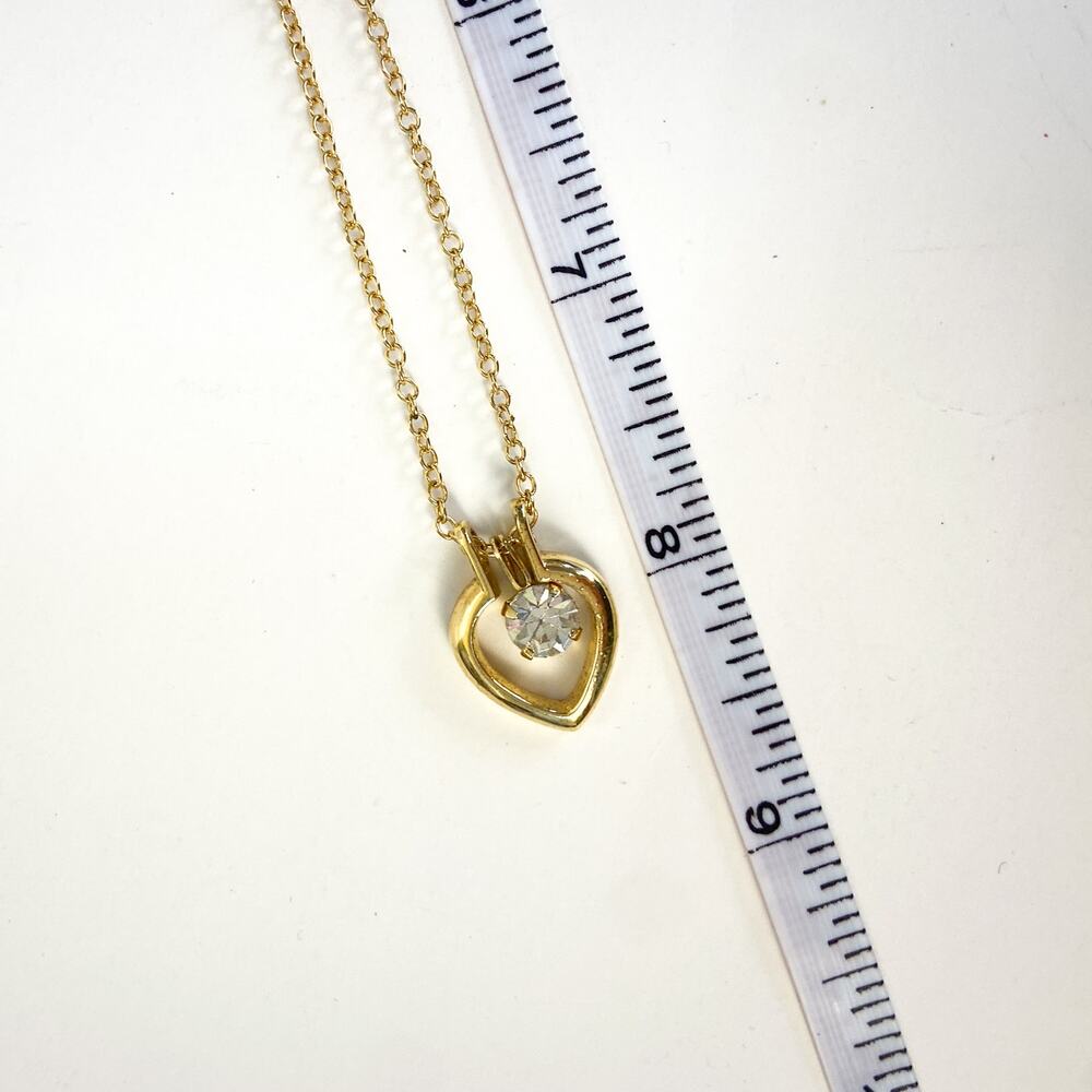 Gold Tone Rhinestone Necklace - Picture 5 of 5